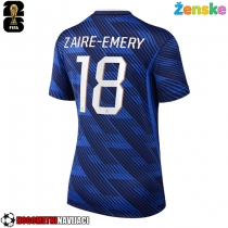 Ženske Nogometnih dresov Francija Warren Zaire-Emery #18 Domači SP 2026 Kratki rokavi